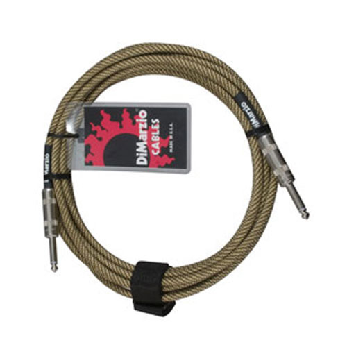 Dimarzio - overbraid cable, vintage tweed 15ft (4.57m)