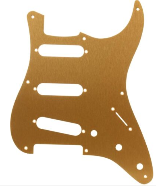 Fender &#039;57 Stratocaster PICKGUARD Strat 8 Hole GOLD ANODIZED