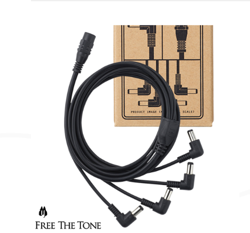 FreeTheTone CP-FS4 Power Splitter Cable - 파워 분할 케이블 (with Female AC adapter)