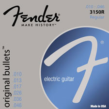 팬더스트링 Fender 2010 Original Bullet-End 3150R 퓨어니켈 일렉기타줄 (010-046)