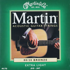 Martin 80/20 Bronze M170 통기타줄(010-047) Extra Light 