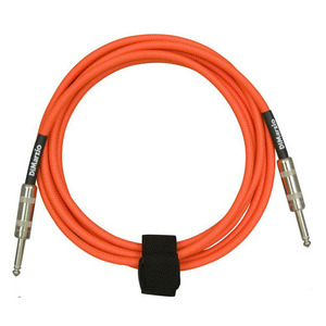 Dimarzio - overbraid cable, neon org ,10ft (3.05m) 