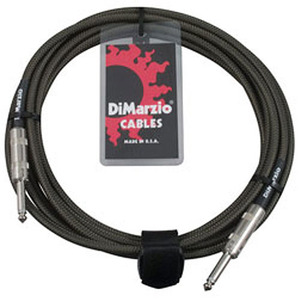 Dimarzio - overbraid cable, military green ,18ft (5.48m) 