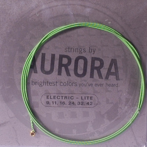 오로라칼라 스트링 Aurora - Eelectric 009-042 Strings 그린 칼라코팅