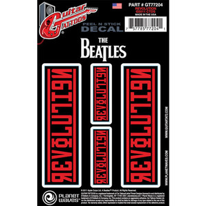 디자인 스티커 Planet Waves - Beatles Guitar Tattoo Sticker, Revolution
